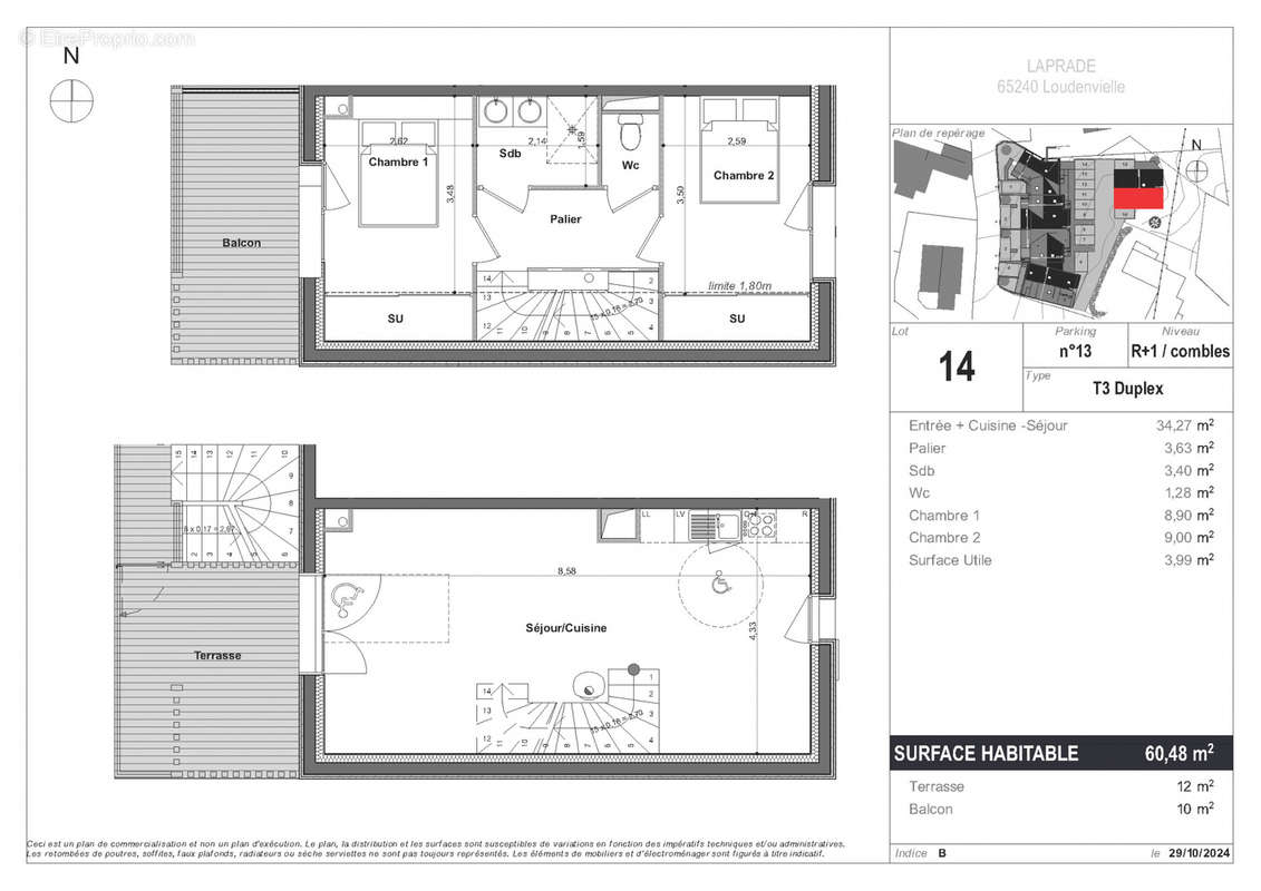 Appartement à LOUDENVIELLE