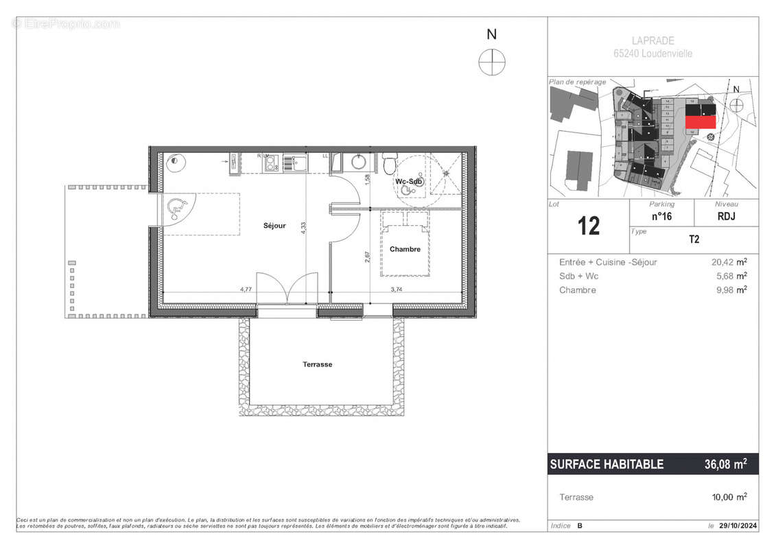 Appartement à LOUDENVIELLE