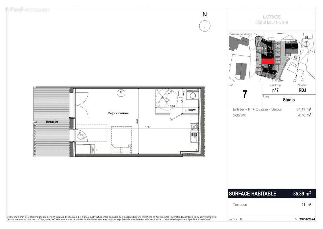 Appartement à LOUDENVIELLE