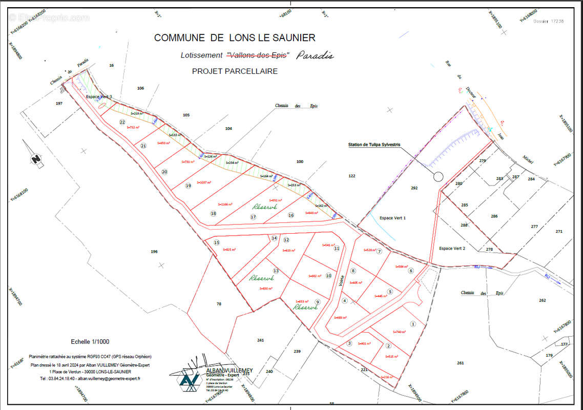 Terrain à LONS-LE-SAUNIER