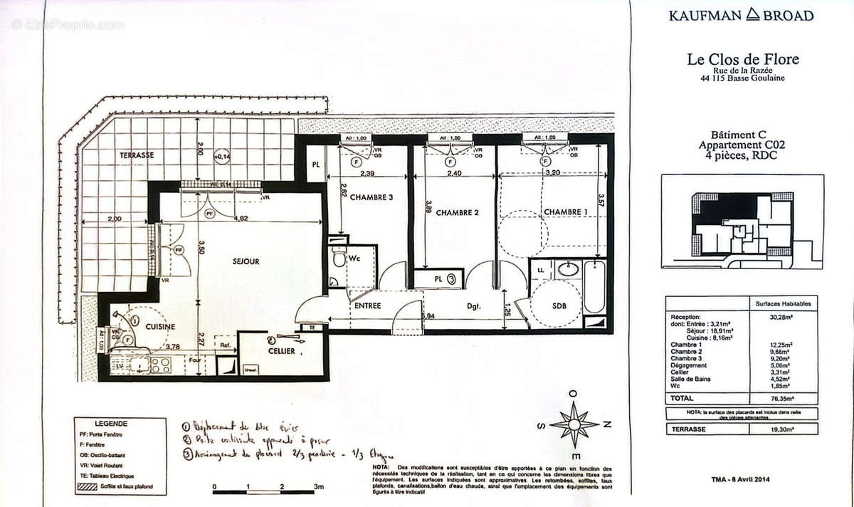 Appartement à BASSE-GOULAINE