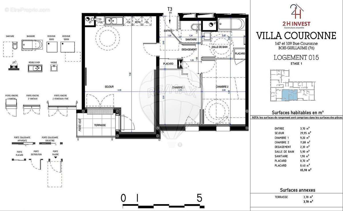 Appartement à BOIS-GUILLAUME