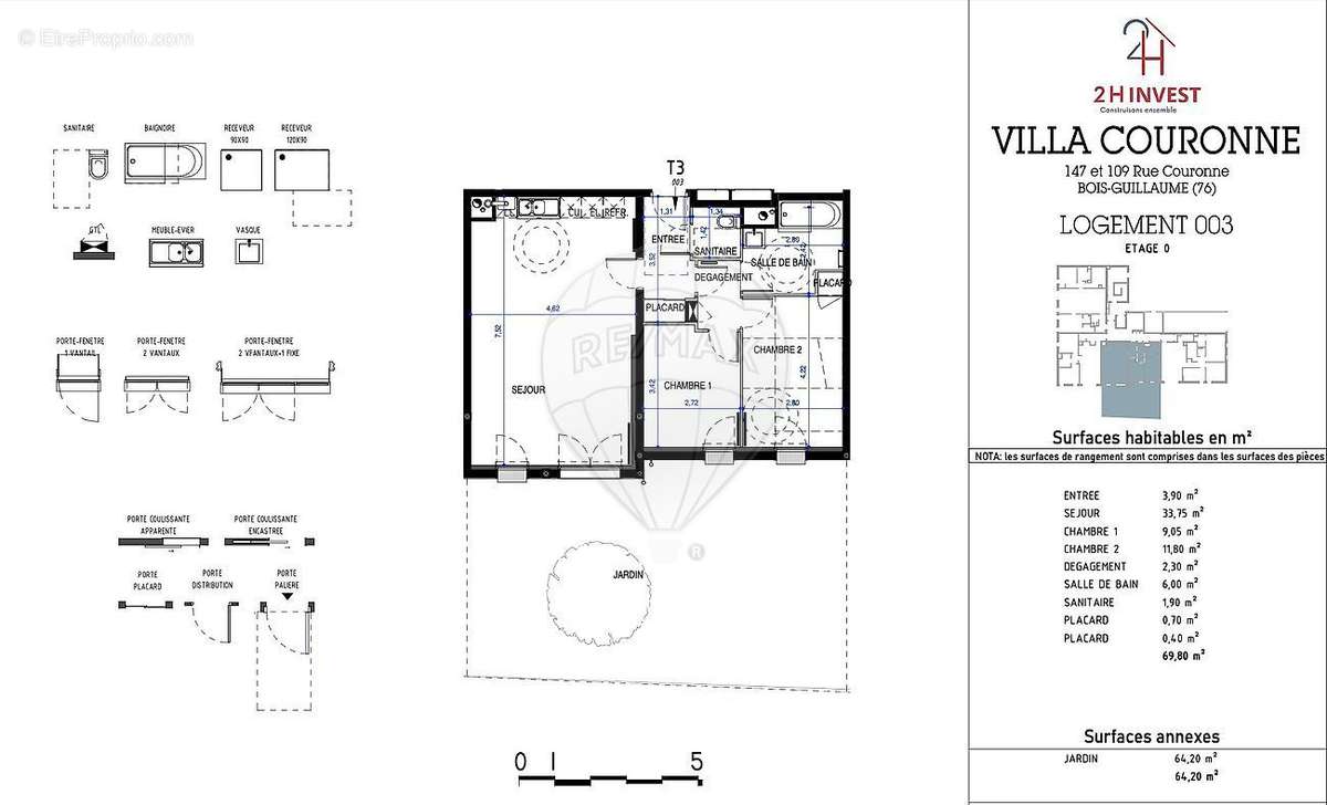 Appartement à BOIS-GUILLAUME