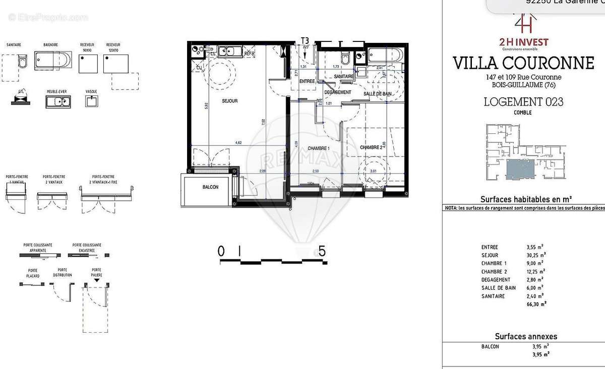 Appartement à BOIS-GUILLAUME