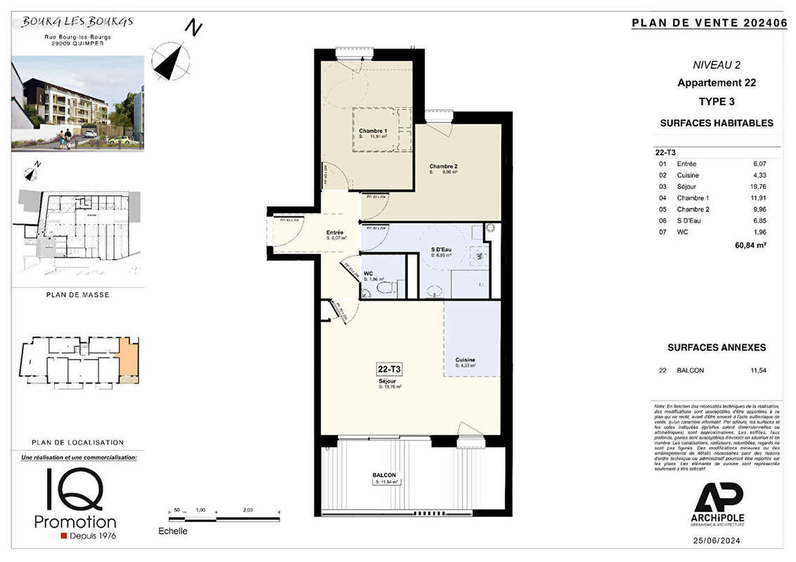 Appartement à QUIMPER