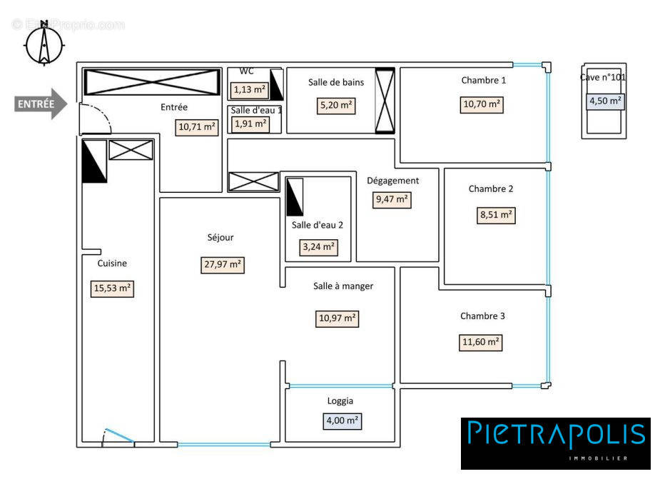 Appartement à LYON-7E