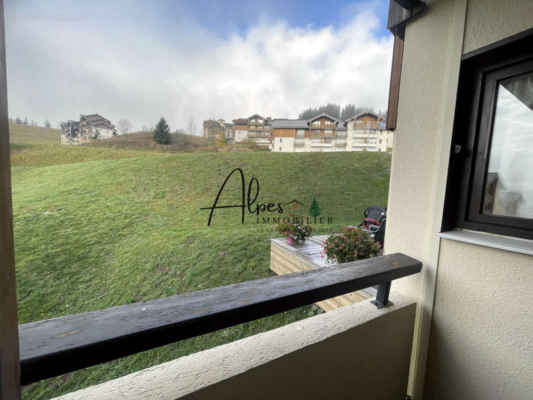 vue depuis le balcon - Appartement à MANIGOD