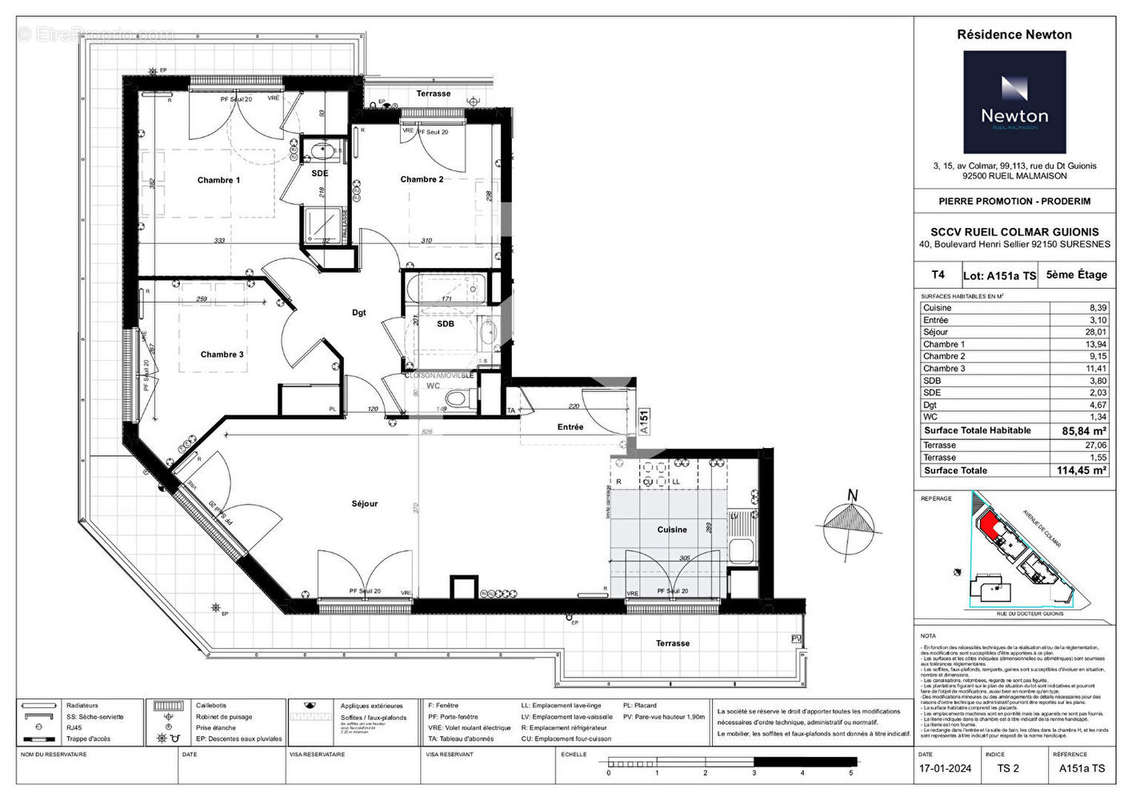 Appartement à RUEIL-MALMAISON