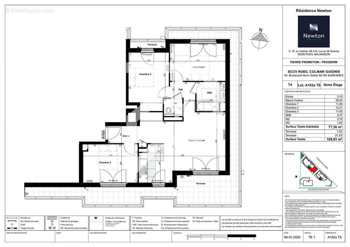 Appartement à RUEIL-MALMAISON