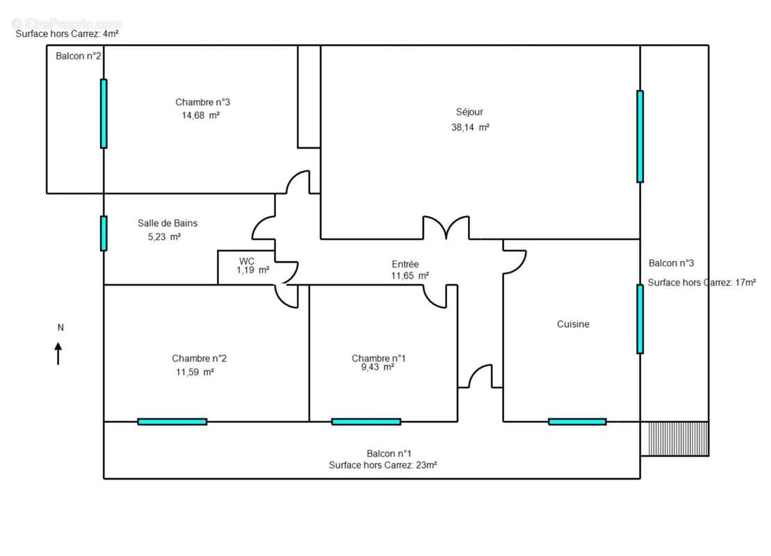 Appartement à SAINT-LAURENT-DU-VAR