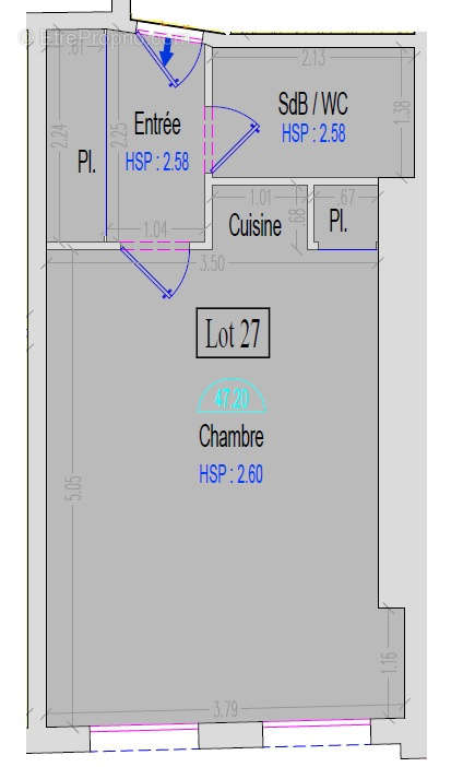 Appartement à PARIS-3E