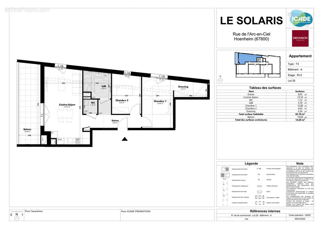 Appartement à HOENHEIM