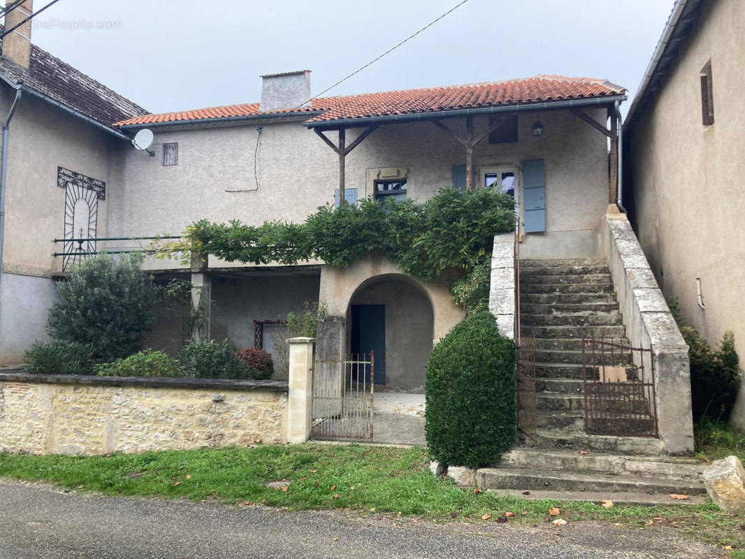 façade sud - Maison à CAHORS