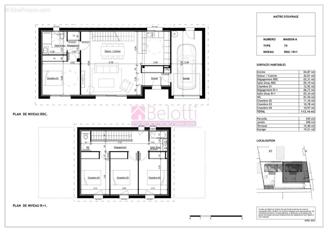 Maison à PINS-JUSTARET