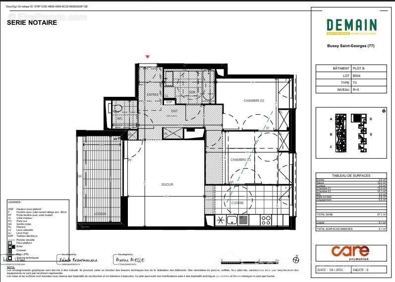 Appartement à BUSSY-SAINT-GEORGES