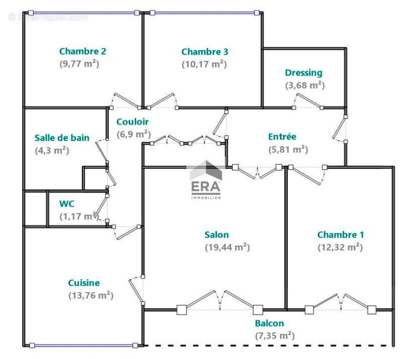 Appartement à PARIS-13E