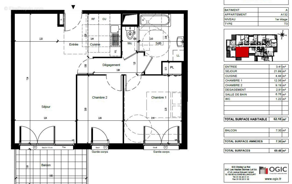 Appartement à CHOISY-LE-ROI