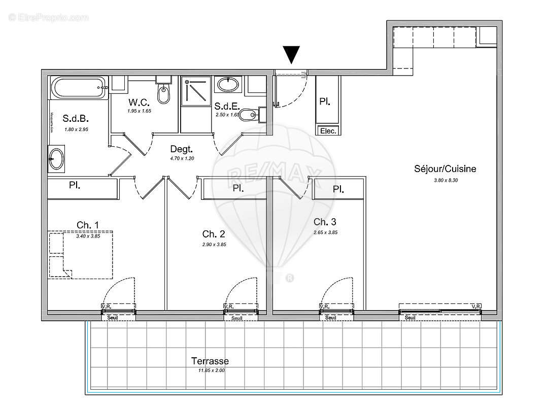 Appartement à SAINT-LAURENT-DU-VAR