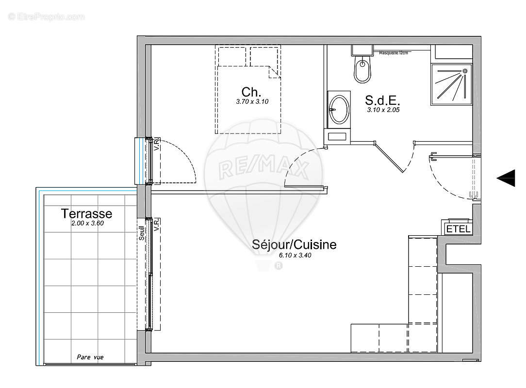 Appartement à SAINT-LAURENT-DU-VAR