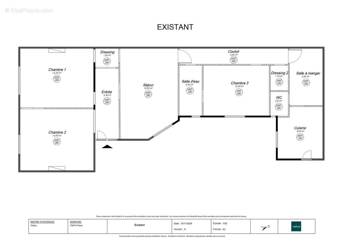 Appartement à PARIS-14E