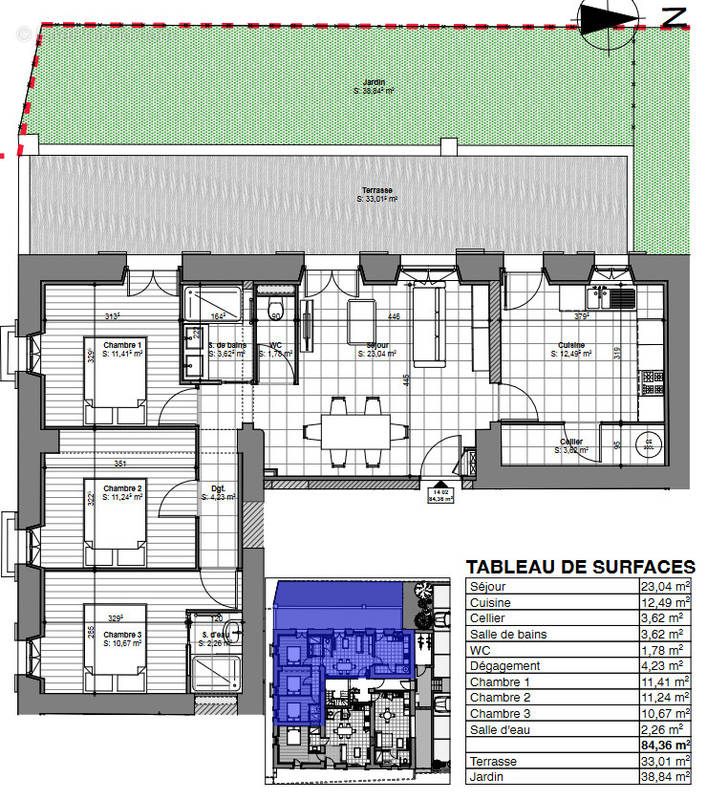 Appartement à SAINT-JEOIRE