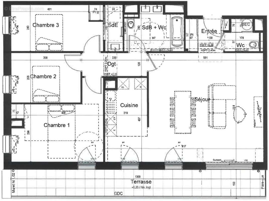 Appartement à PLENEUF-VAL-ANDRE