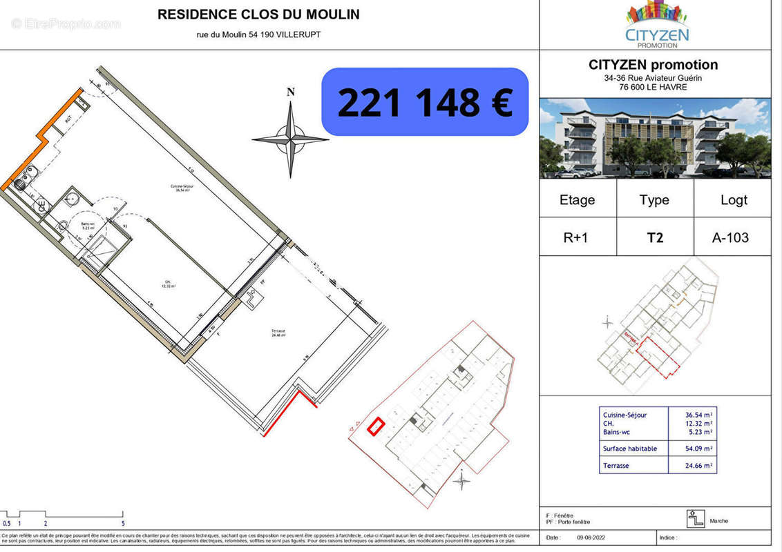 Appartement à VILLERUPT