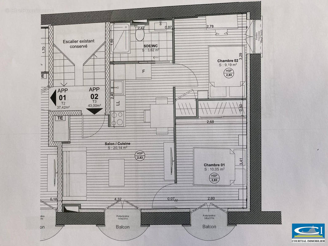 Appartement à TOURNON-SUR-RHONE