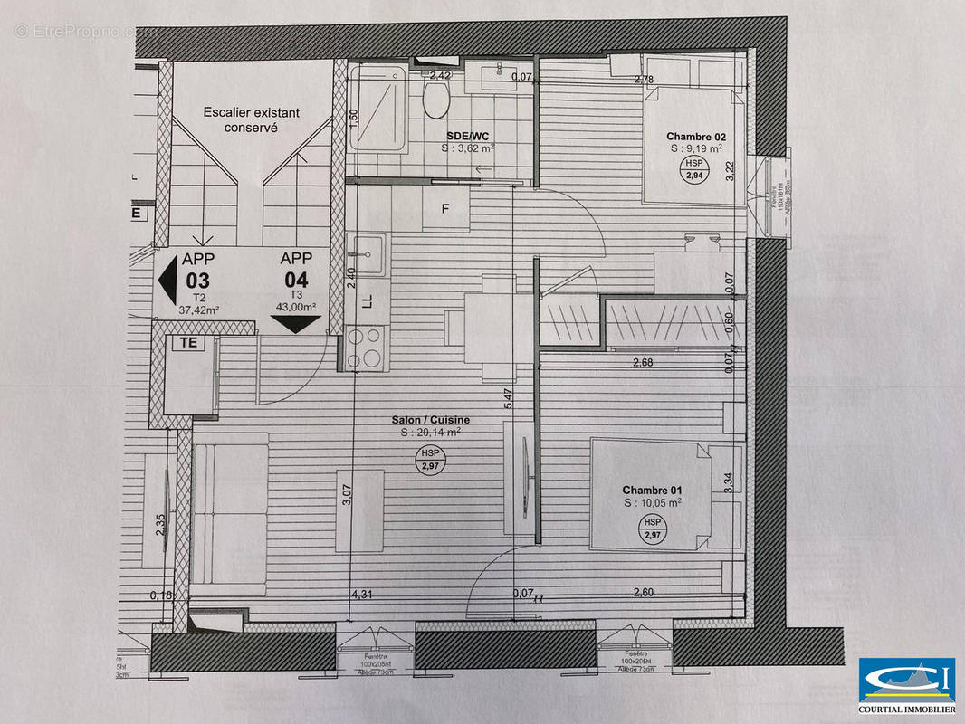 Appartement à TOURNON-SUR-RHONE