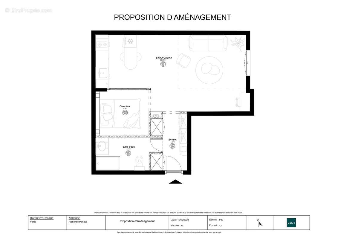 Appartement à PARIS-20E