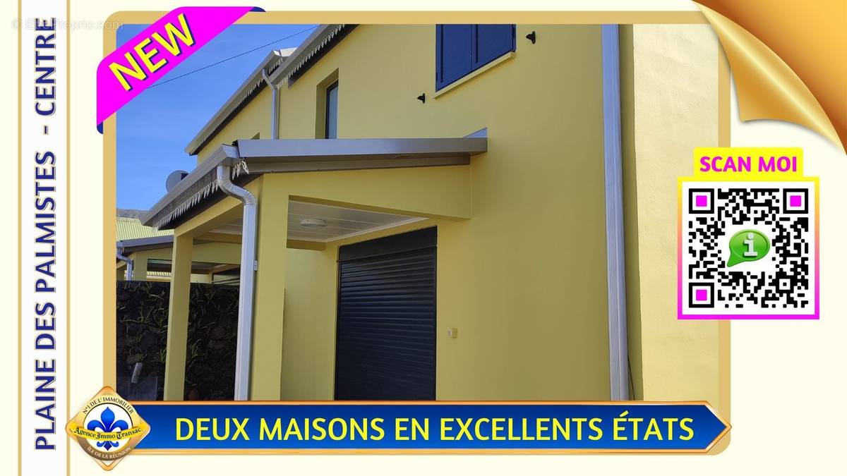 Maison à LA PLAINE-DES-PALMISTES