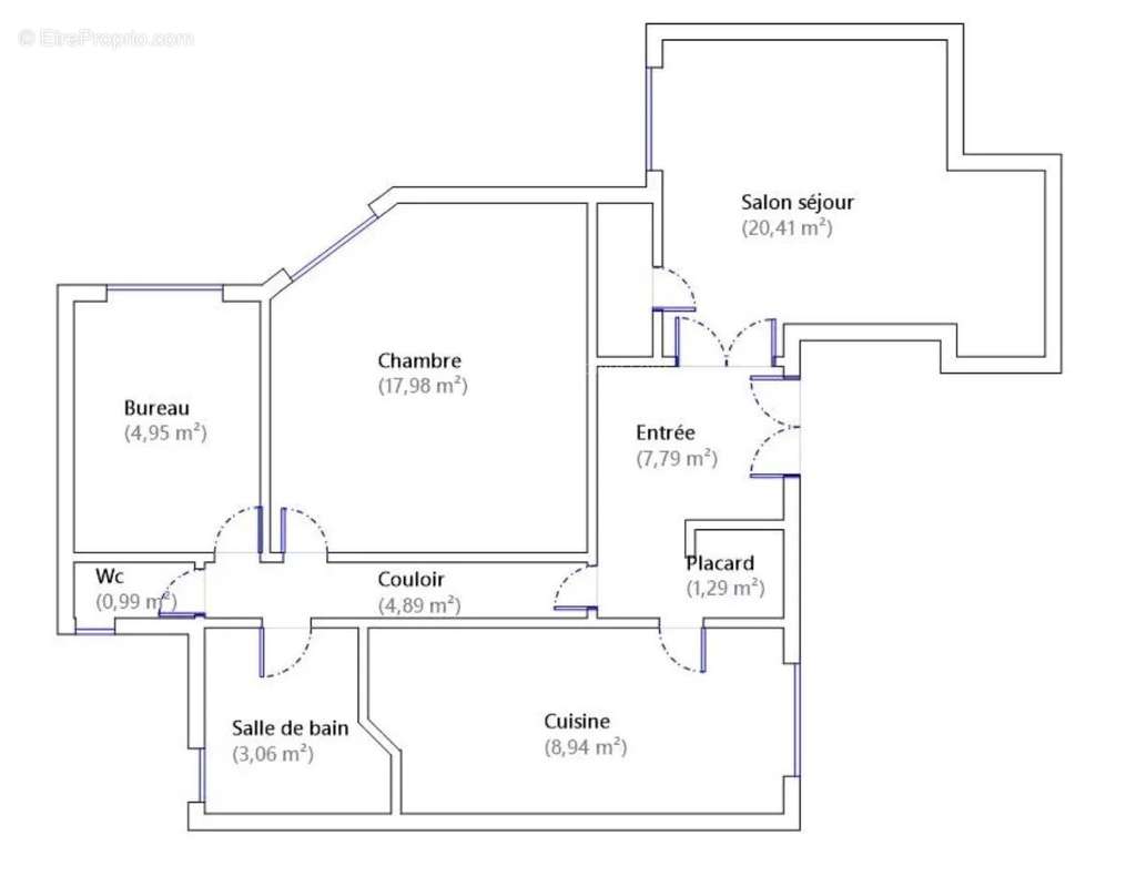 Appartement à PARIS-20E