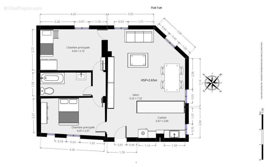 Appartement à LEVALLOIS-PERRET