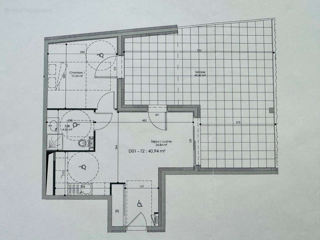 plan - Appartement à SAINT-JULIEN-EN-GENEVOIS