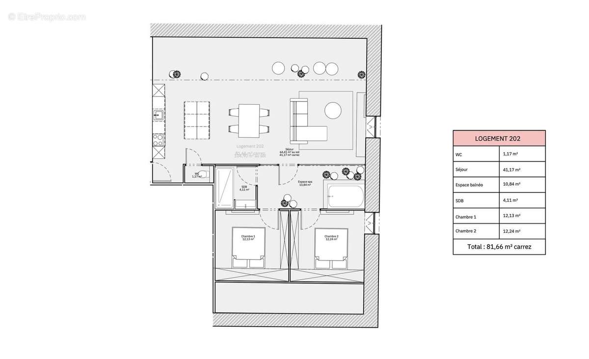 Appartement à LE BOURGET-DU-LAC