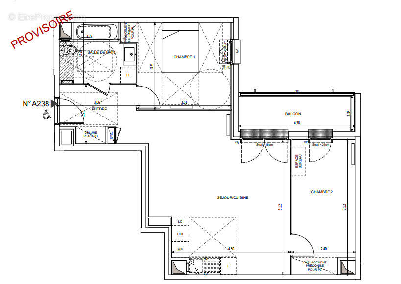 Appartement à CHILLY-MAZARIN