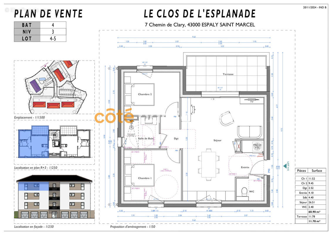 Appartement à ESPALY-SAINT-MARCEL