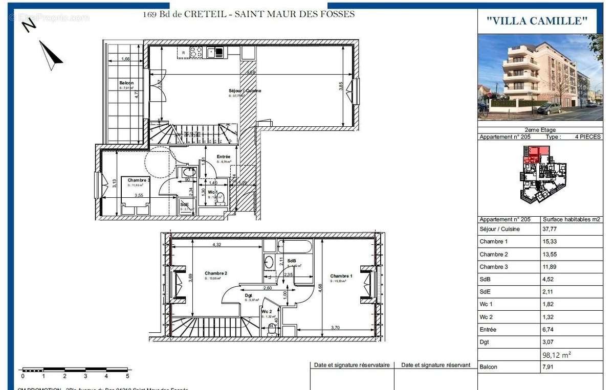 Appartement à SAINT-MAUR-DES-FOSSES