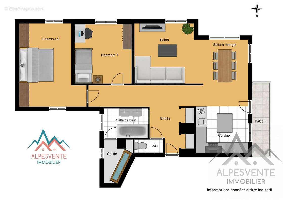 avendre-appartement-t3-f3-stjeandaulps-alpesvente - Appartement à SAINT-JEAN-D&#039;AULPS