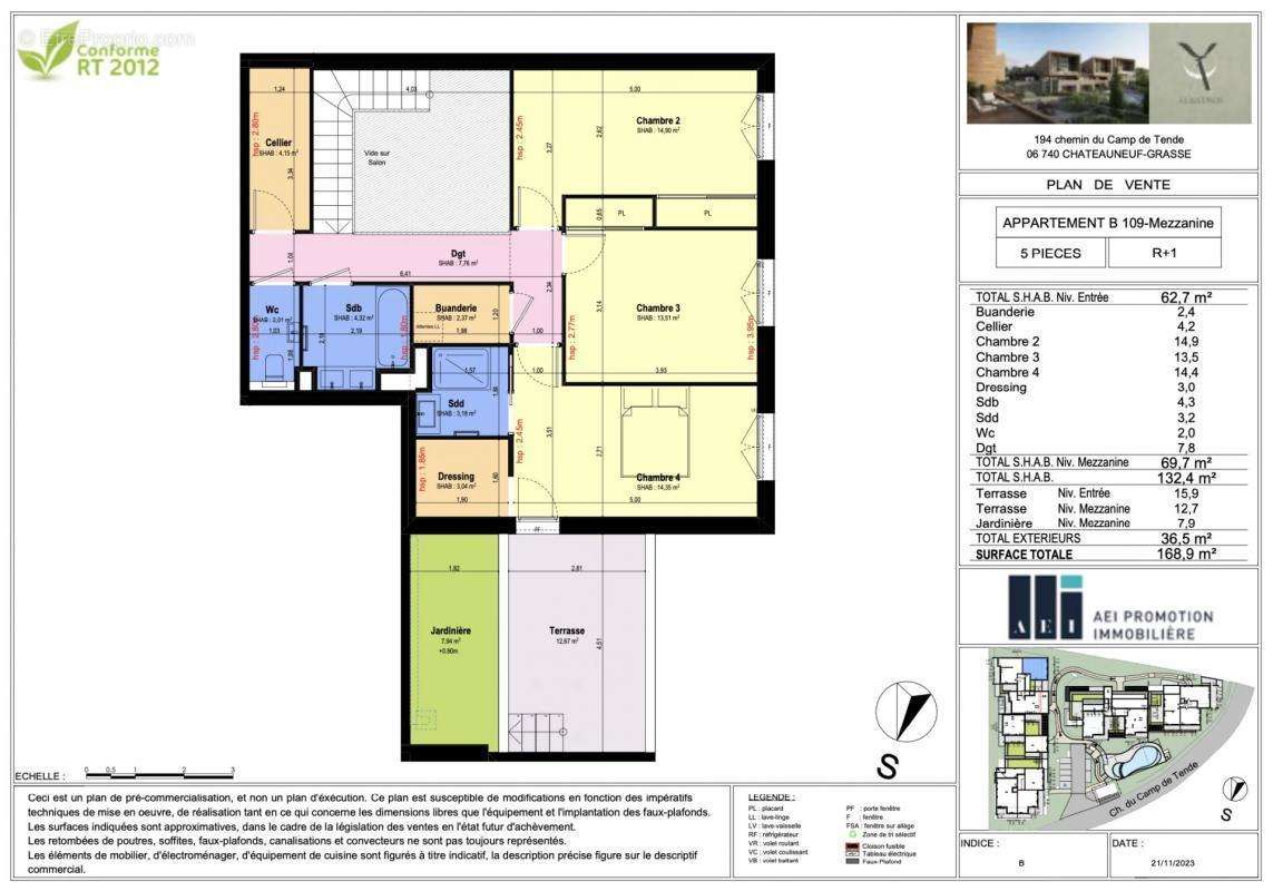 Appartement à CHATEAUNEUF-GRASSE