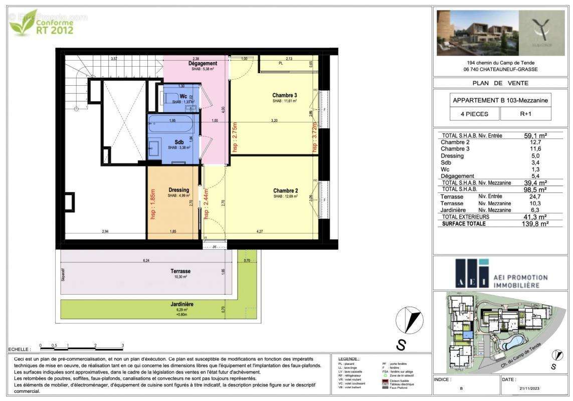 Appartement à CHATEAUNEUF-GRASSE