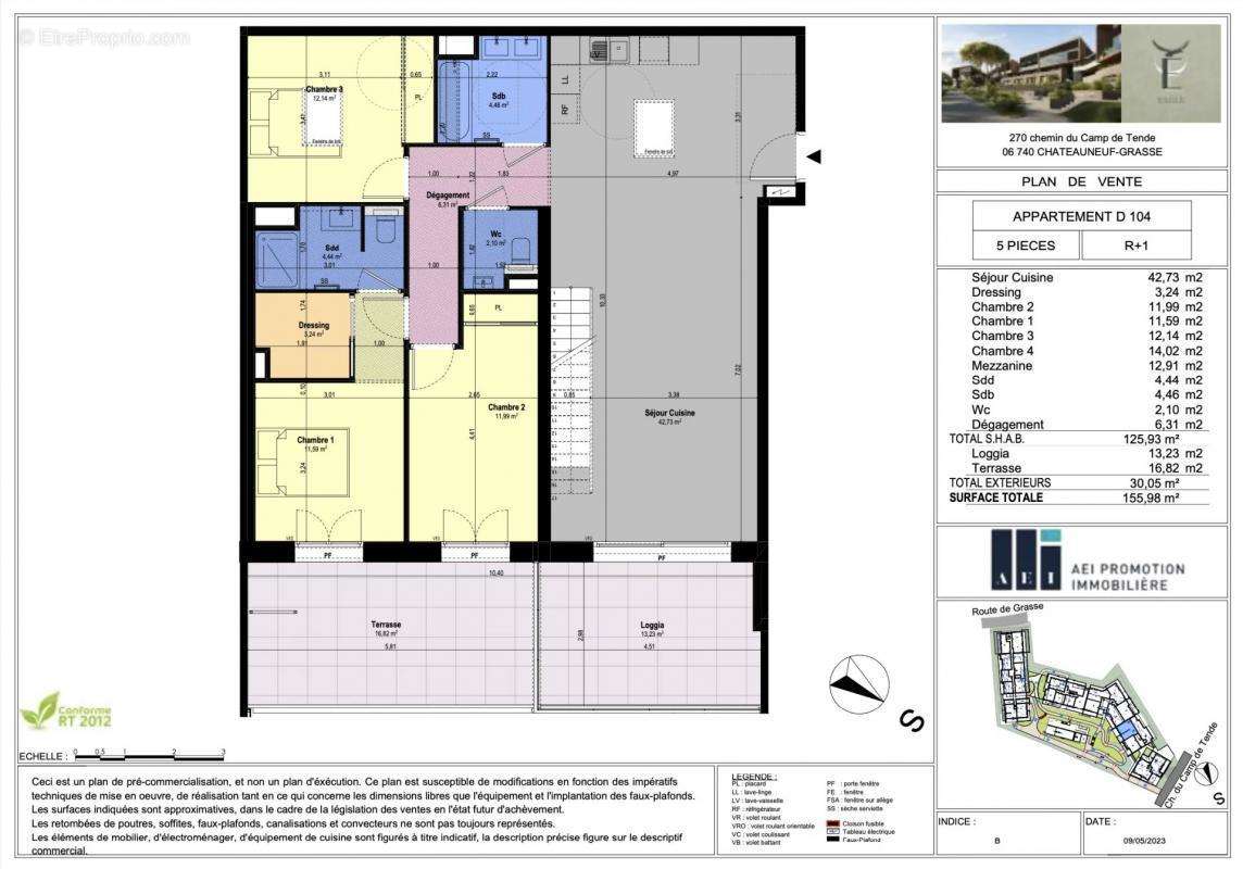 Appartement à CHATEAUNEUF-GRASSE