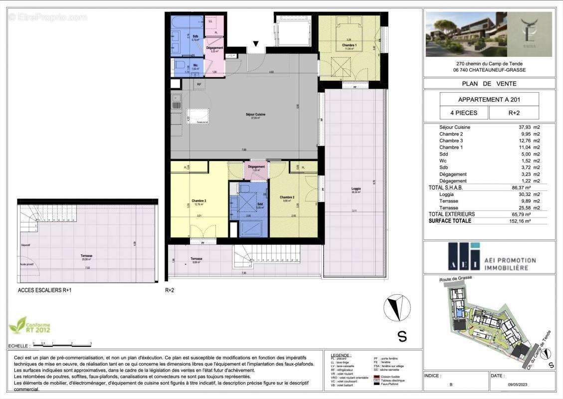 Appartement à CHATEAUNEUF-GRASSE