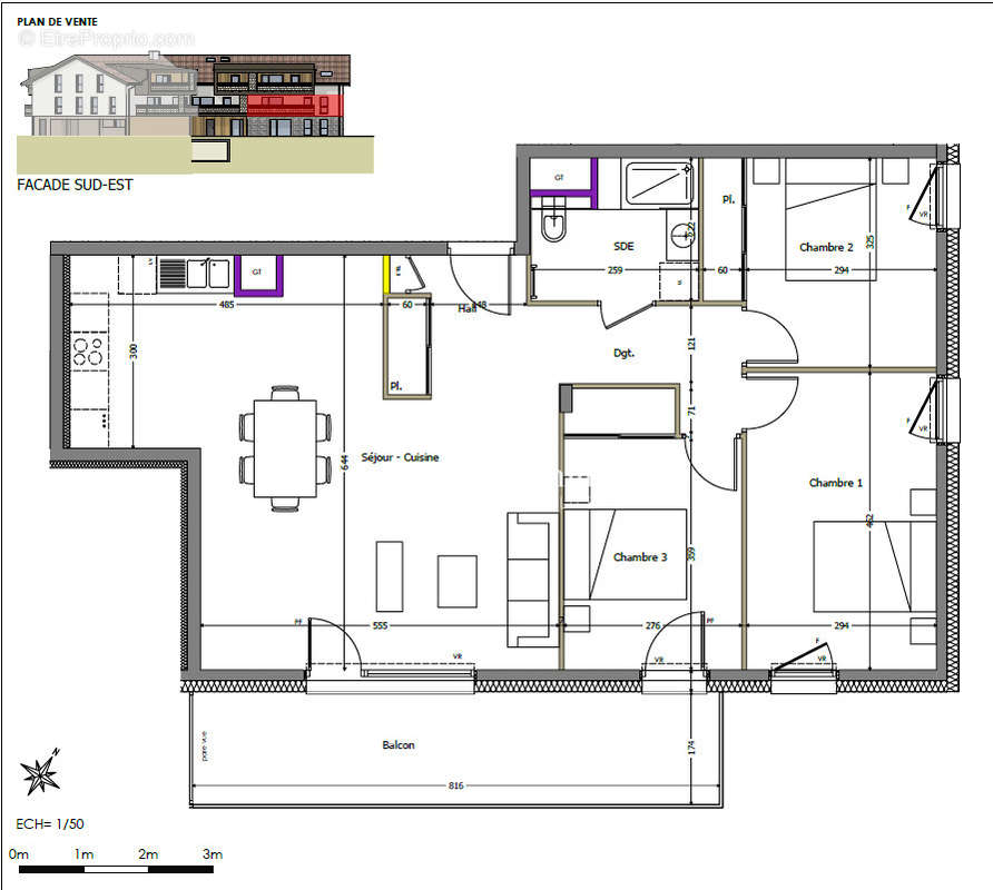 Appartement à CRANVES-SALES