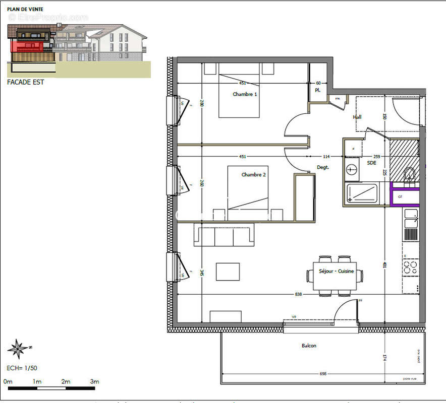 Appartement à CRANVES-SALES