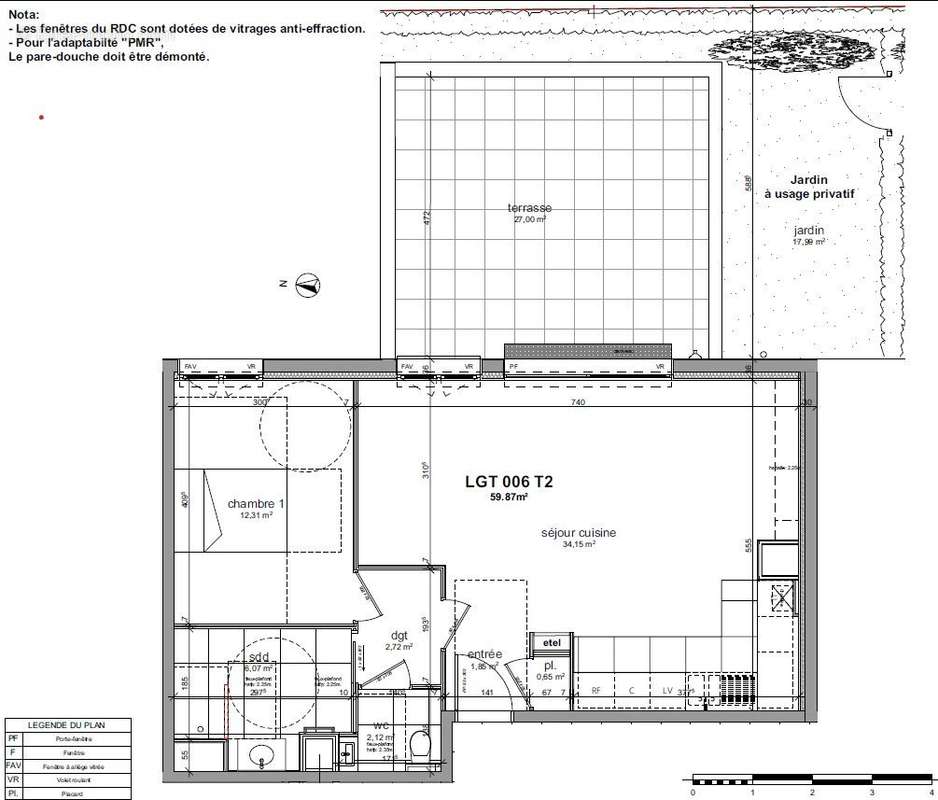 Appartement à BENERVILLE-SUR-MER