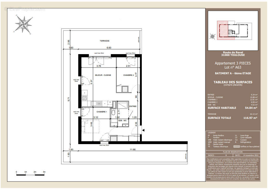 Appartement à TOULOUSE