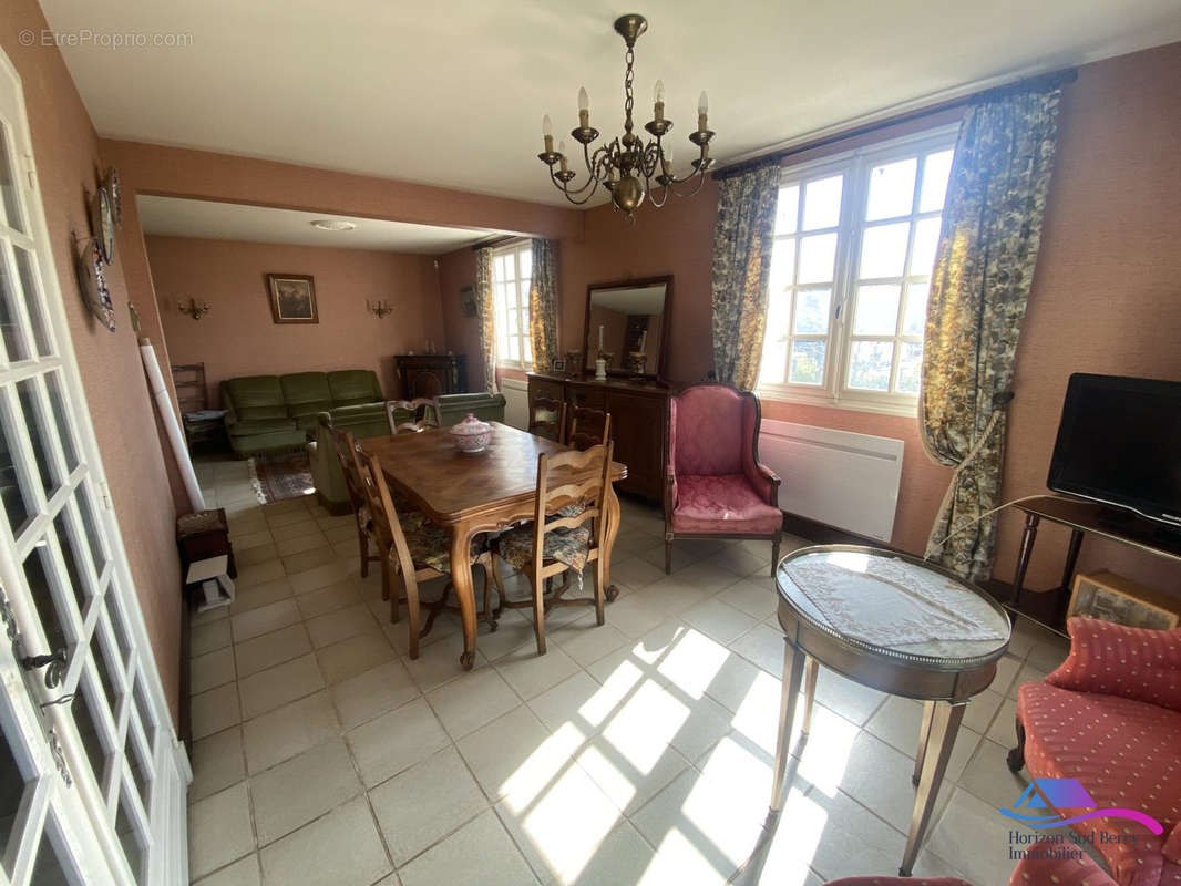 SALON/SALLE A MANGER - Maison à CHATEAUMEILLANT