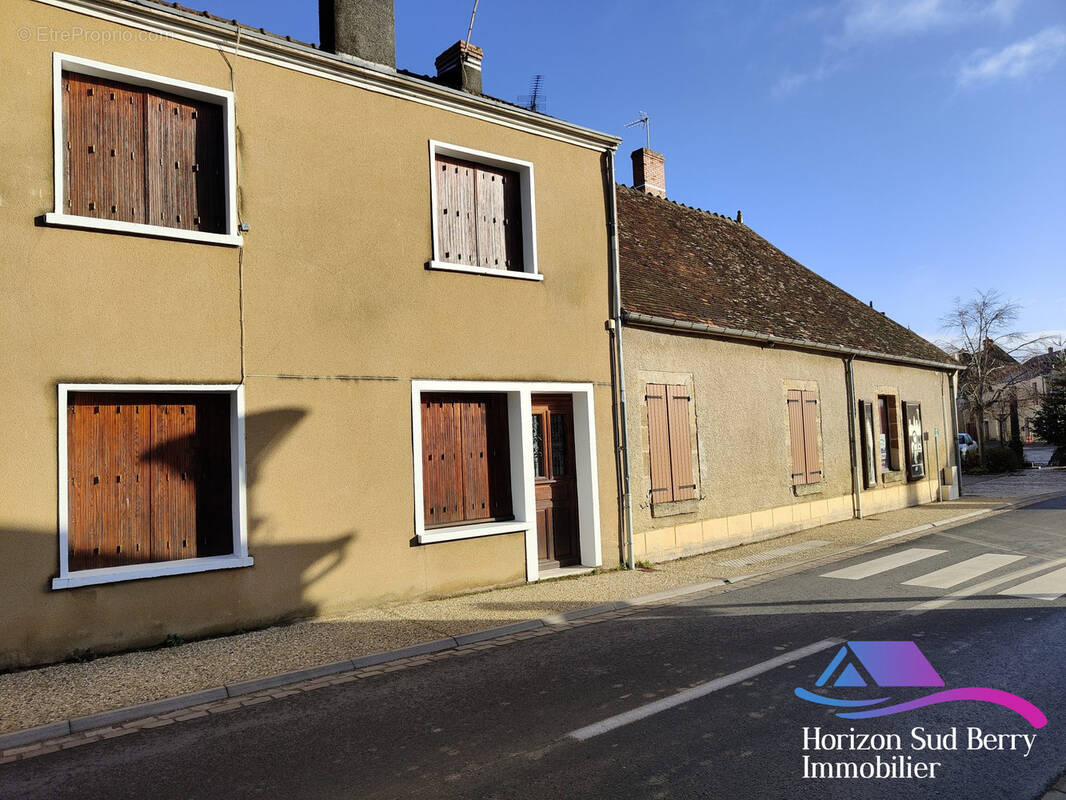 Façade ensemble - Maison à THEVET-SAINT-JULIEN