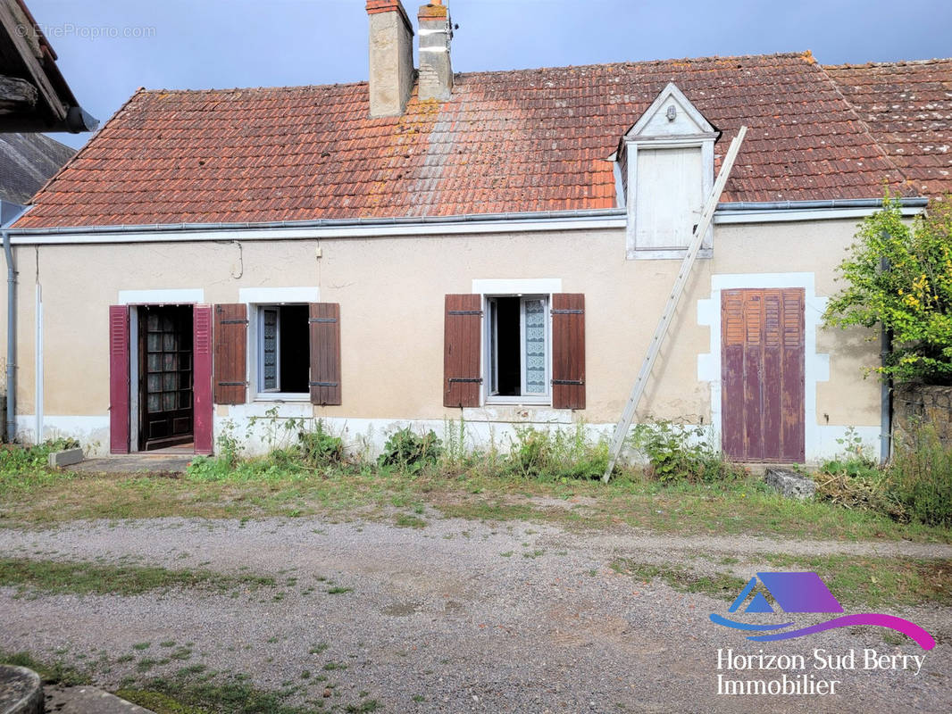 Façade avant - Maison à NOHANT-VIC